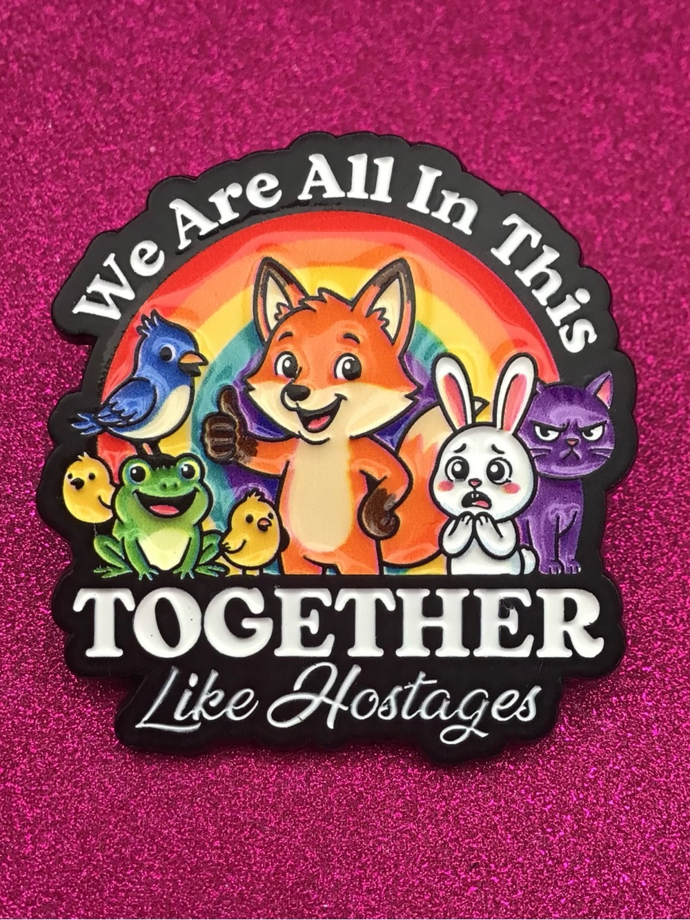 Hostages Enamel Pin
